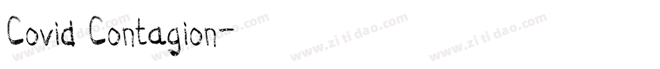 Covid Contagion字体转换